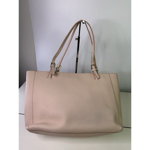 Tory Burch Canvas Pink Leather Shoulder Bag - Picture 2 of 12